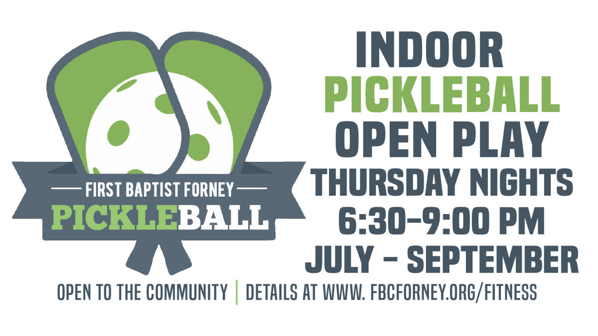 Pickleball Open Play First Baptist Forney